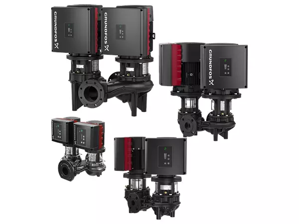 Сдвоенные одноступенчатые насосы ин-лайн Grundfos TPED Series 1000, TPE2 D Сдвоенные одноступенчатые насосы ин-лайн Grundfos TPED Series 1000, TPE2 D